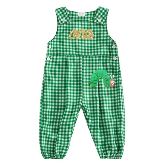 Caterpillar Romper First Birthday Clothes Caterpillar Outfit Dress Smash Cake - Picture 1 of 3